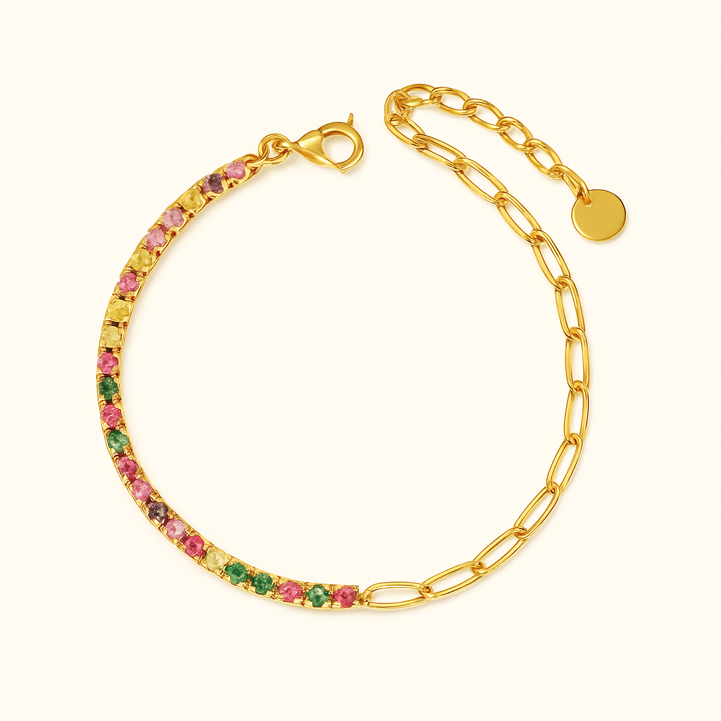 FAE Paperclip & Tennis Bracelet