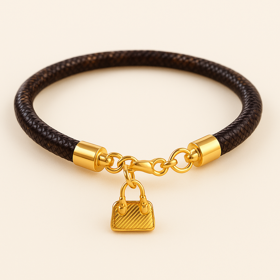 LULU Gold Bracelet Bag