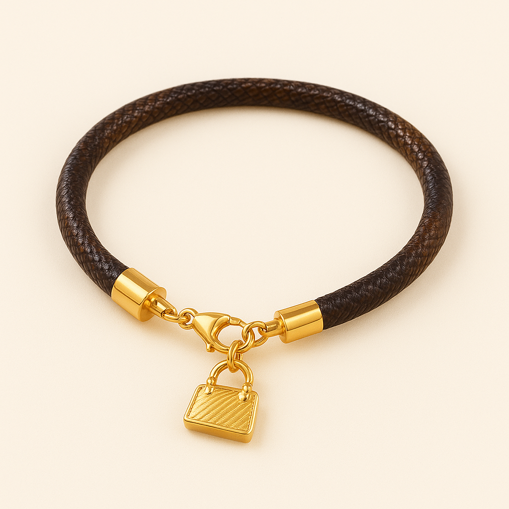LULU Gold Bracelet Bag
