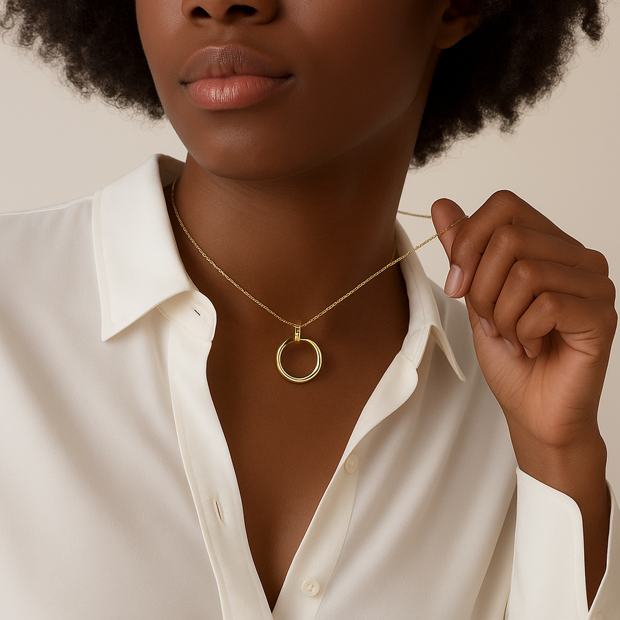 SPIJKER Zircon-Embellished Gold Necklace