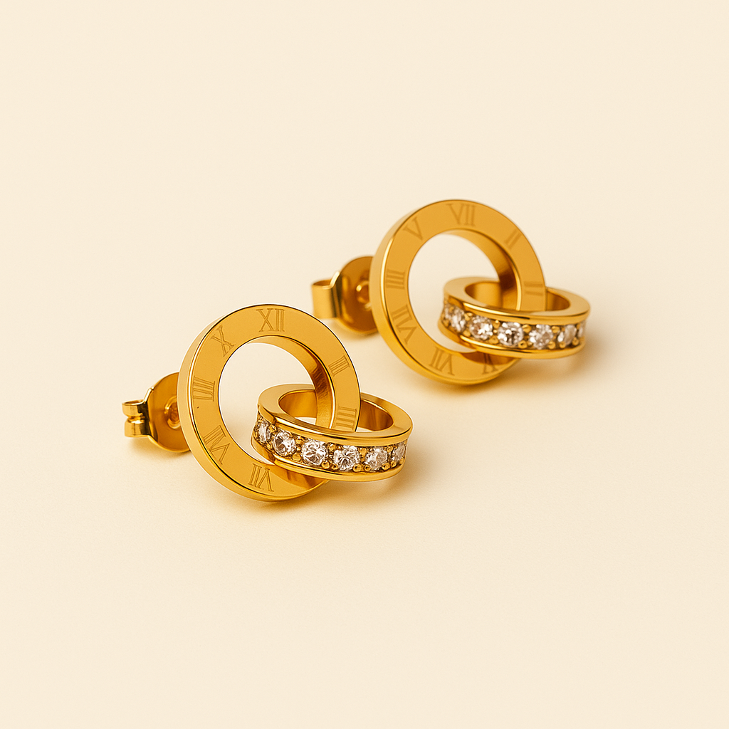Camila Elegant Gold Hoop Earrings