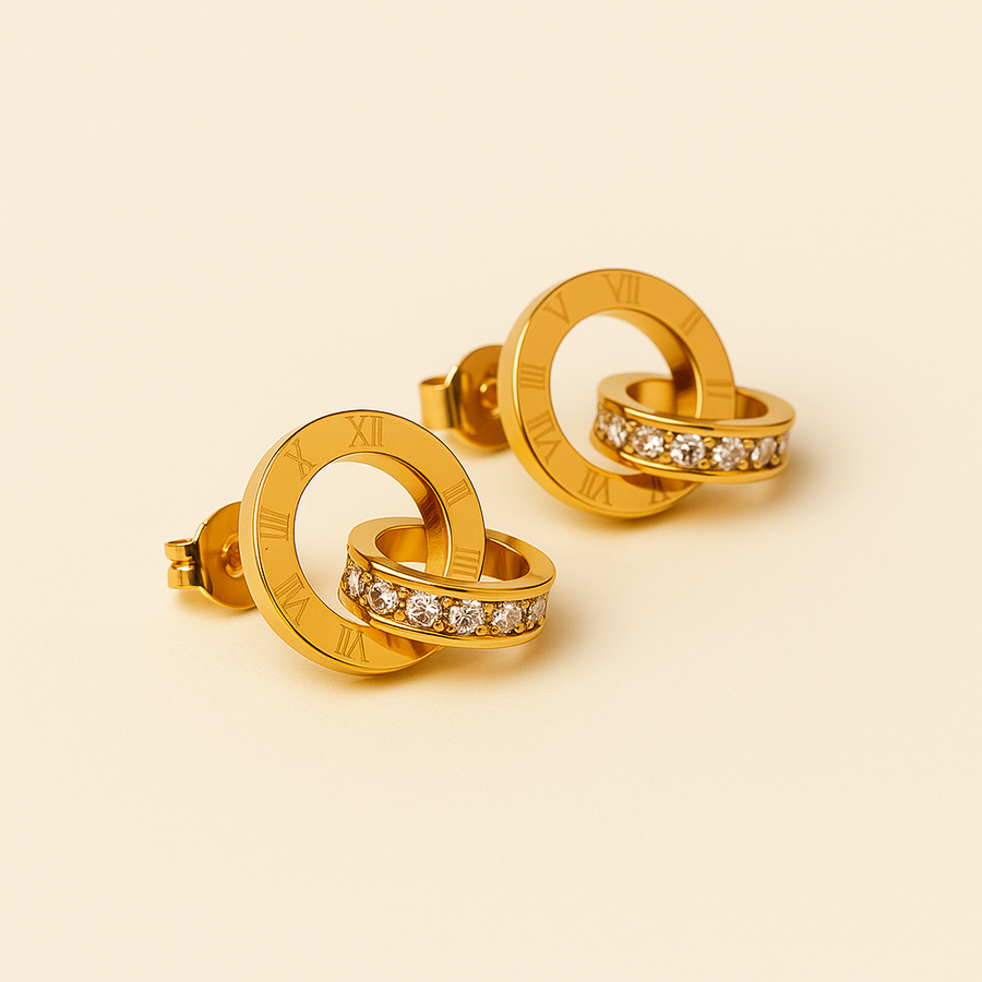 Camila Elegant Gold Hoop Earrings