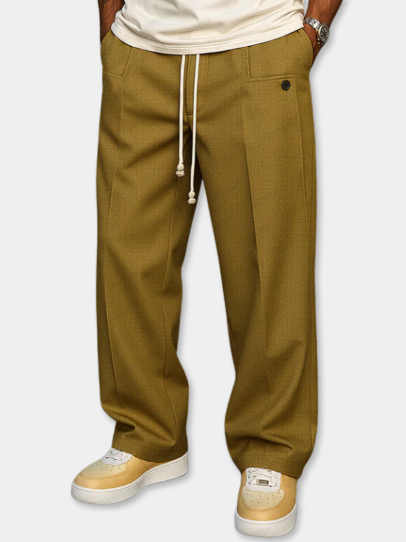 ELEGANT PANTS WITH DRAWSTRING