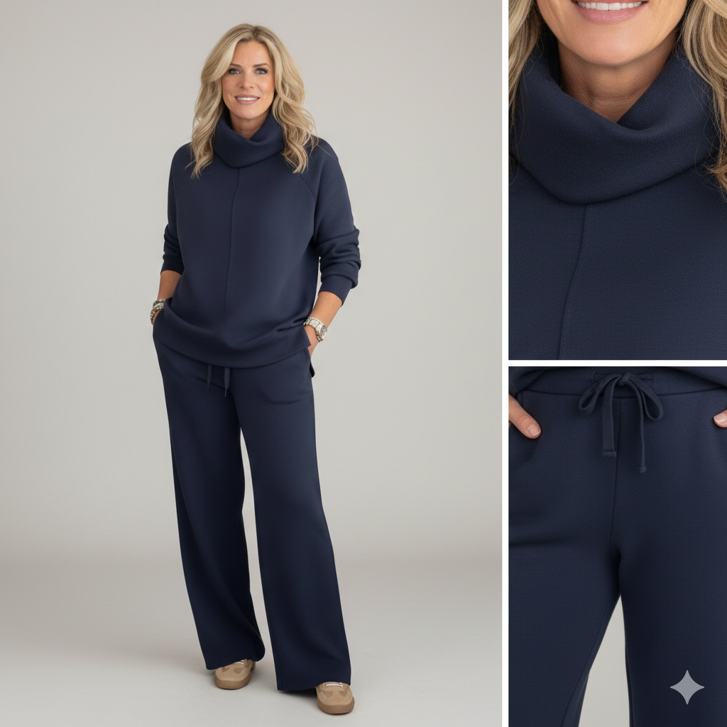 Sofia | Cozy Two-Piece Turtleneck Travel Set