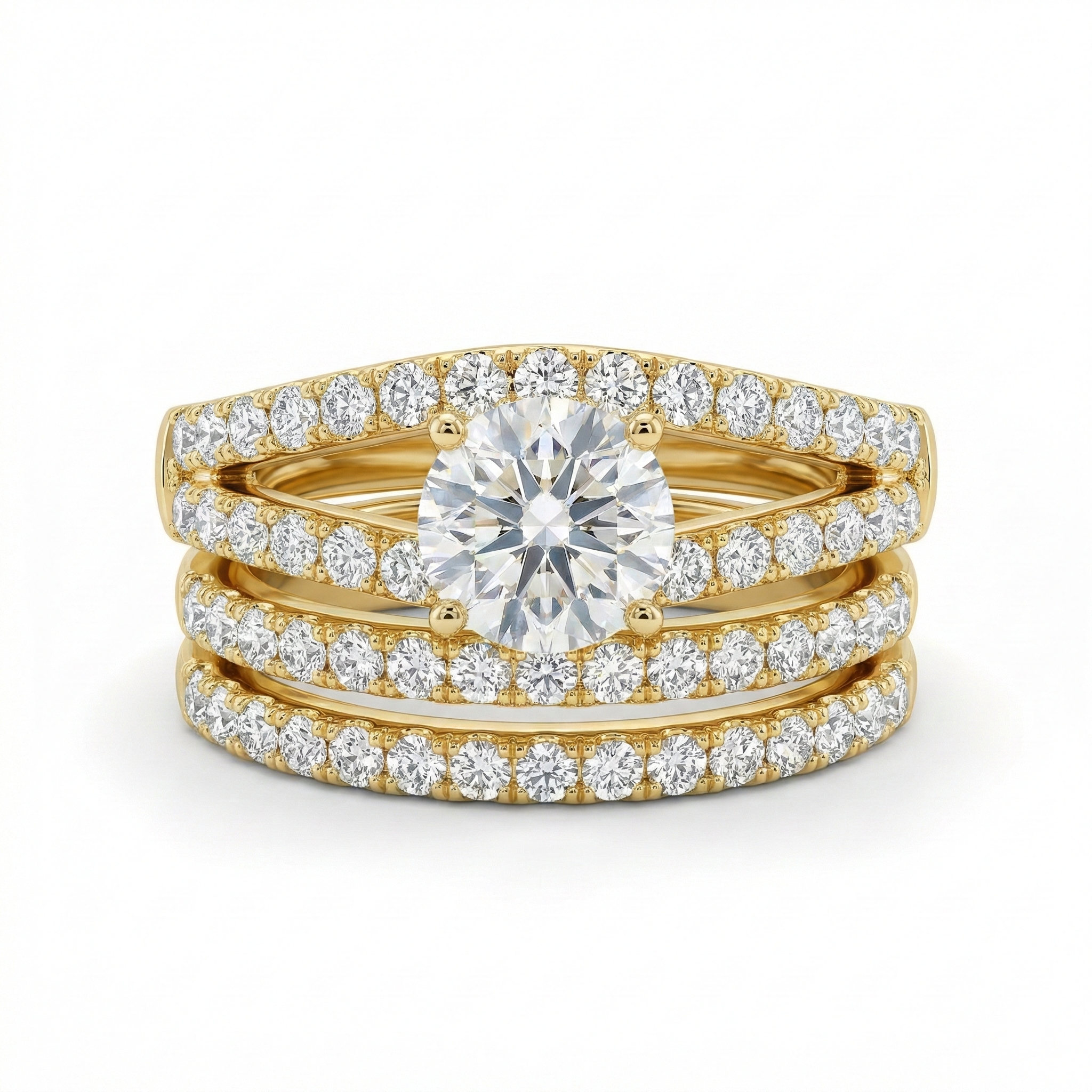 Eternal Radiance Ring Set | Gold
