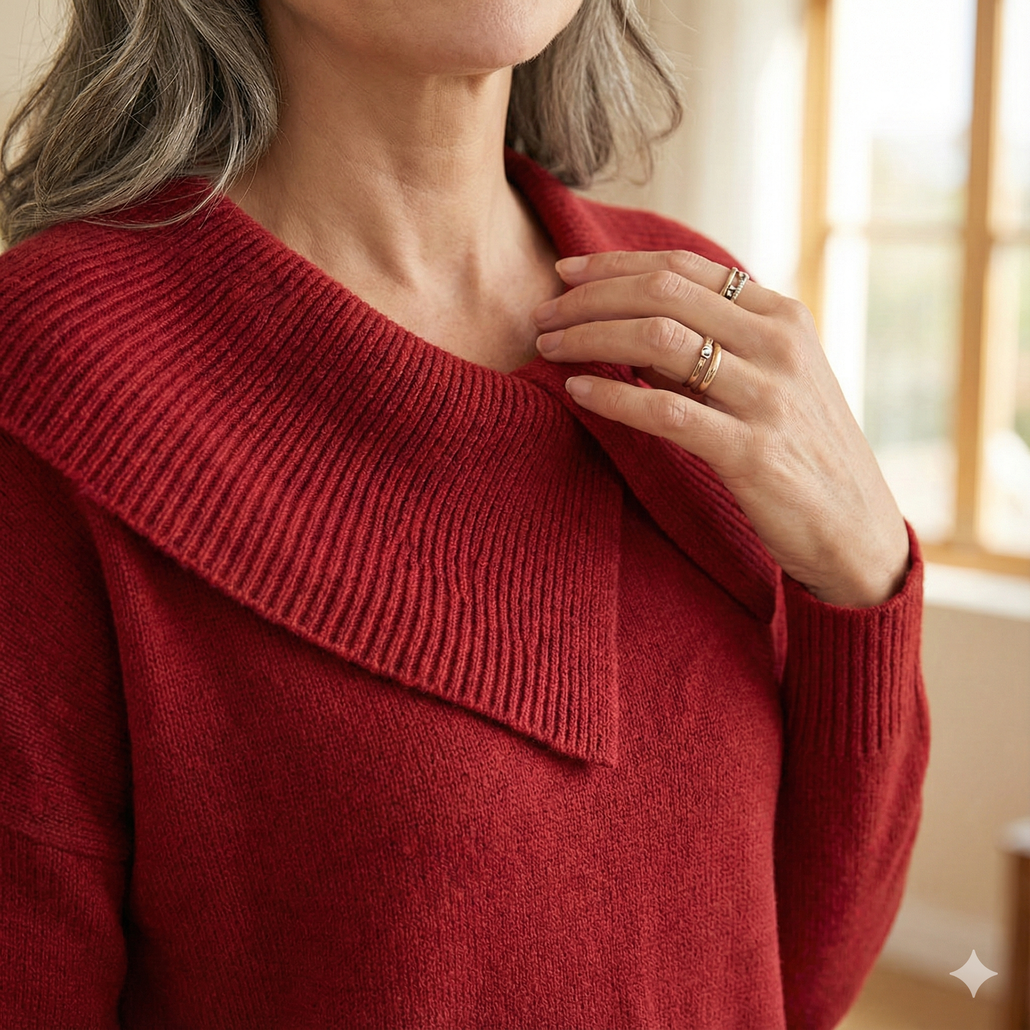 Lucia | Warm Jumper with Soft Collar