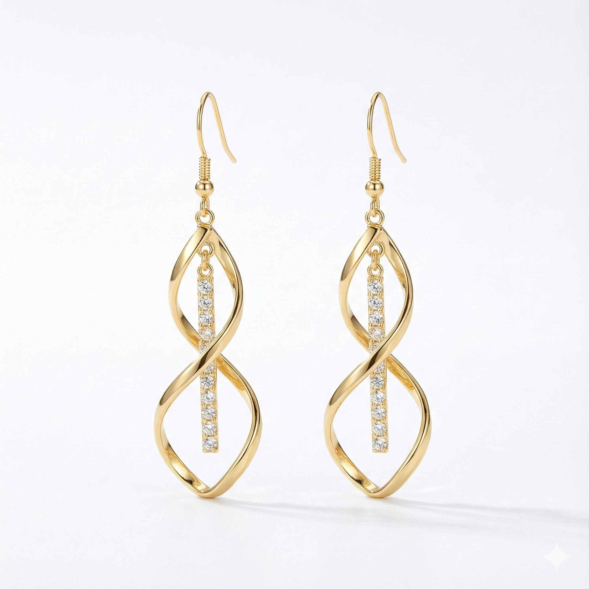 Sunbeam Spiral Earrings | Gold