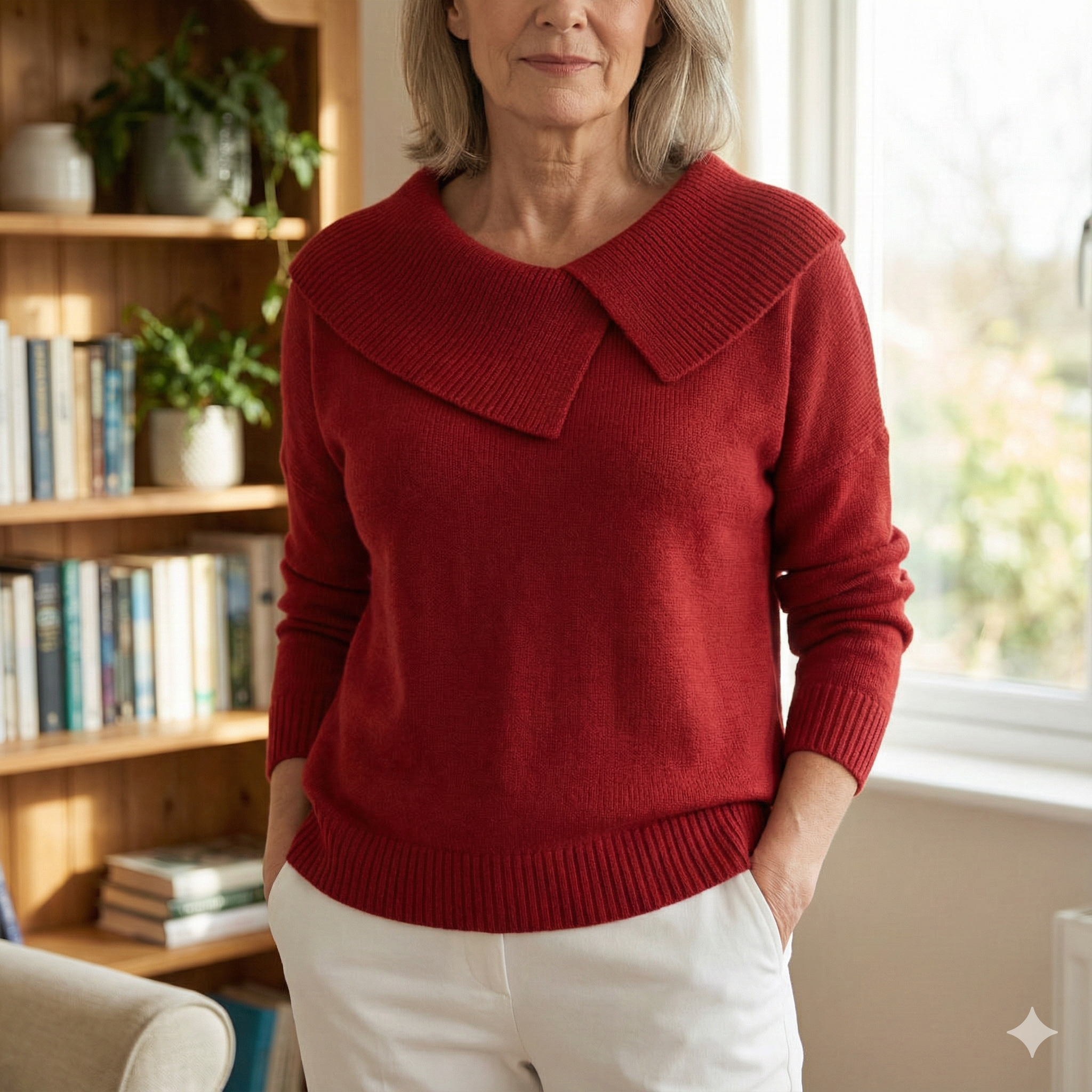 Lucia | Warm Jumper with Soft Collar