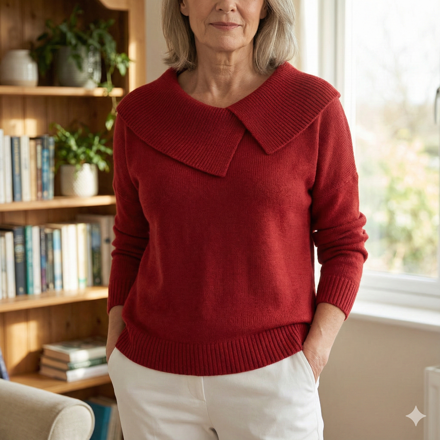Lucia | Warm Jumper with Soft Collar