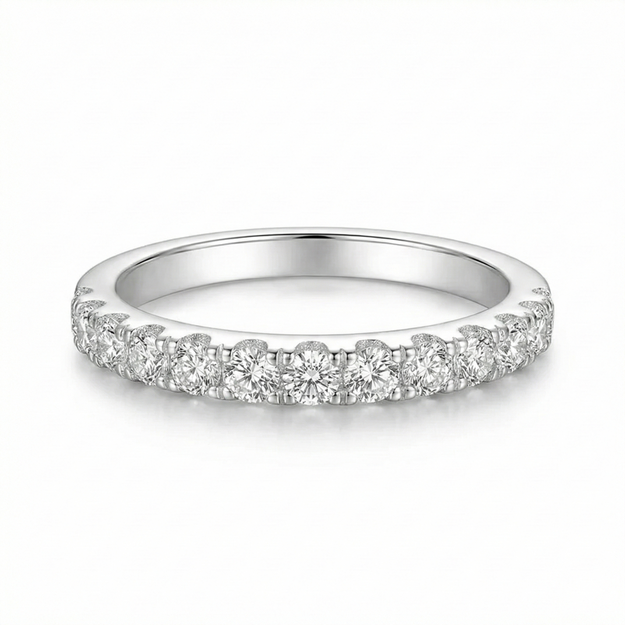 Moissanite Wedding Band | Gold