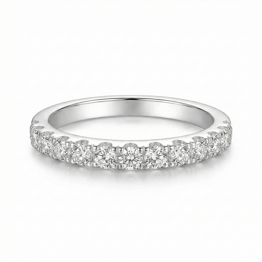 Moissanite Wedding Band | Gold