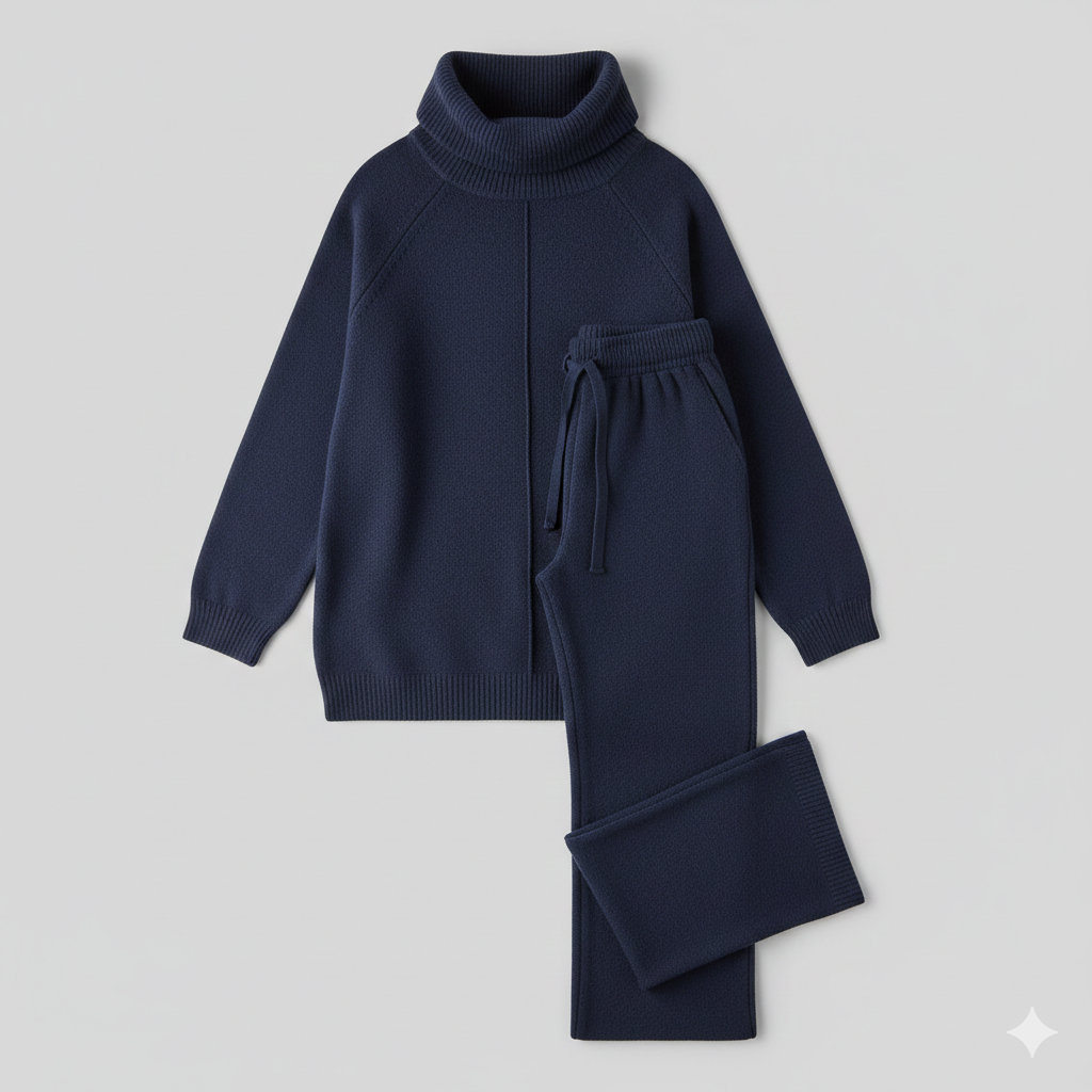 Sofia | Cozy Two-Piece Turtleneck Travel Set