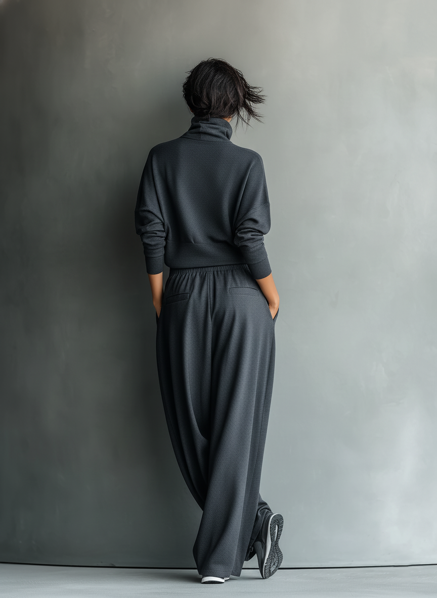 Carlotta - Insieme in Maglia con Pantalone Ampio