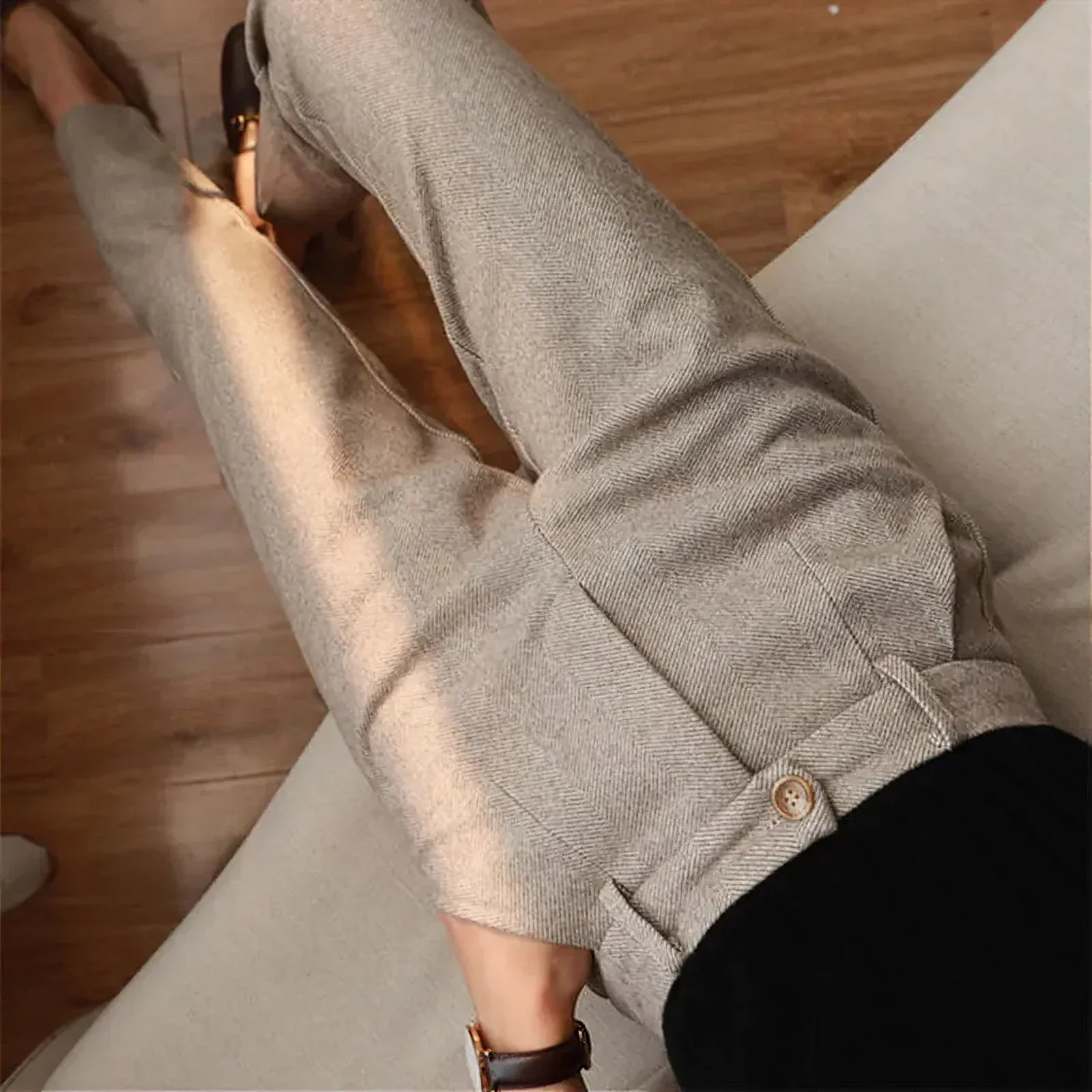 CUSTOM PURE WOOL ELEGANT PANTS