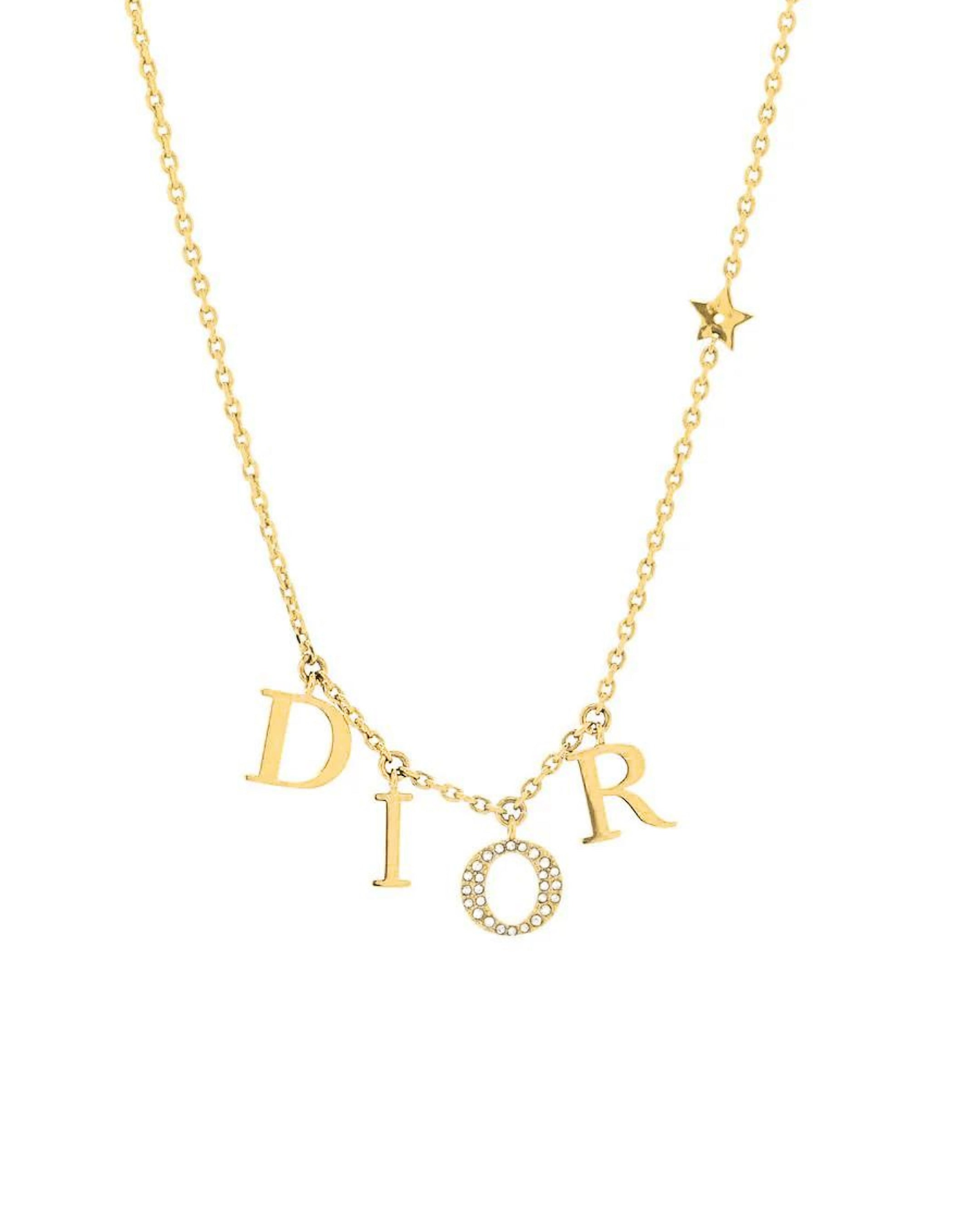 Gold Letter Necklace - CANNES Collection