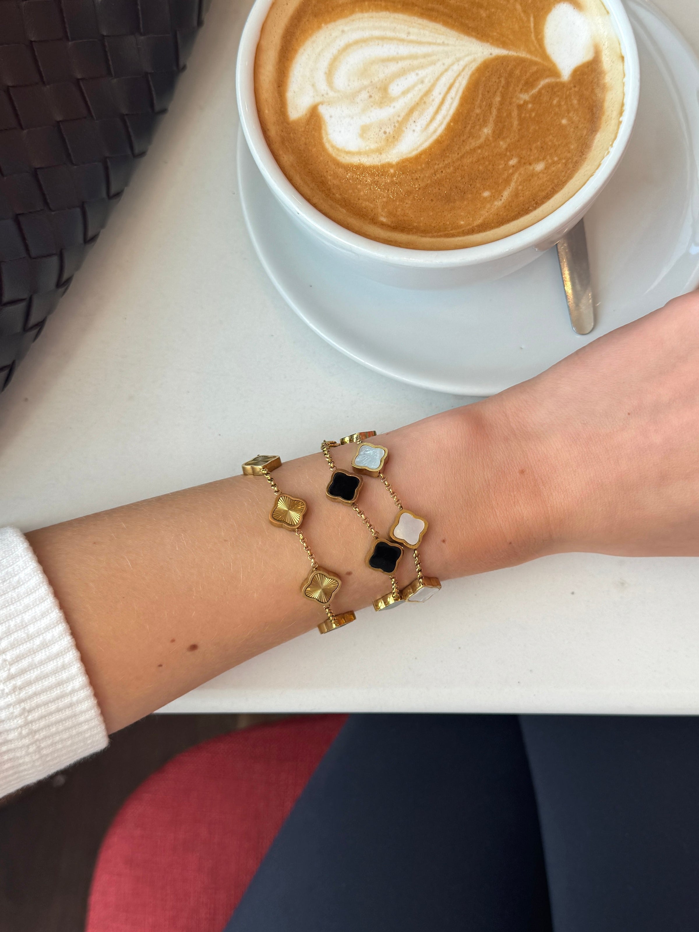 Gold Clover Bracelet