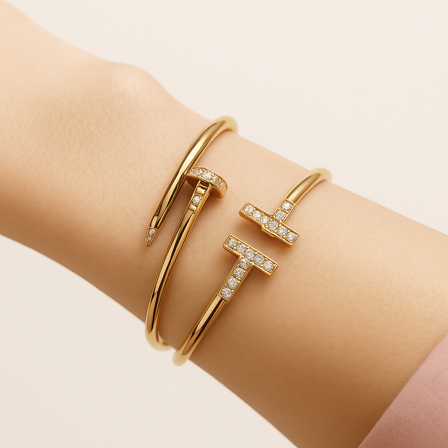 TESS 'T' Charm Bracelet