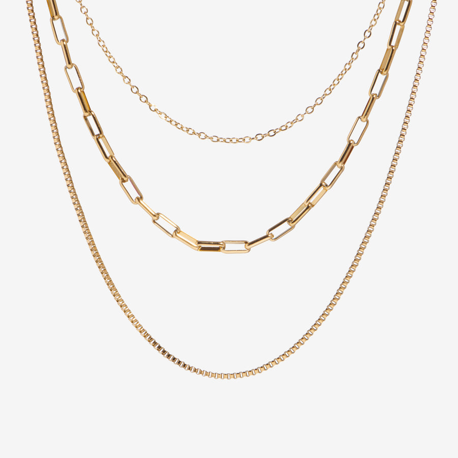 SOLARA Gold Multi-Layered Choker