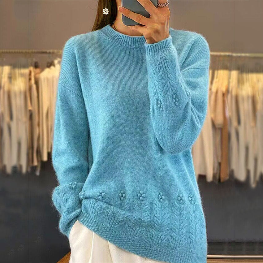 Alma | Floral Knit Sweater