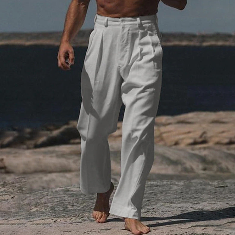 THÉO | WIDE-LEG LINEN PANTS