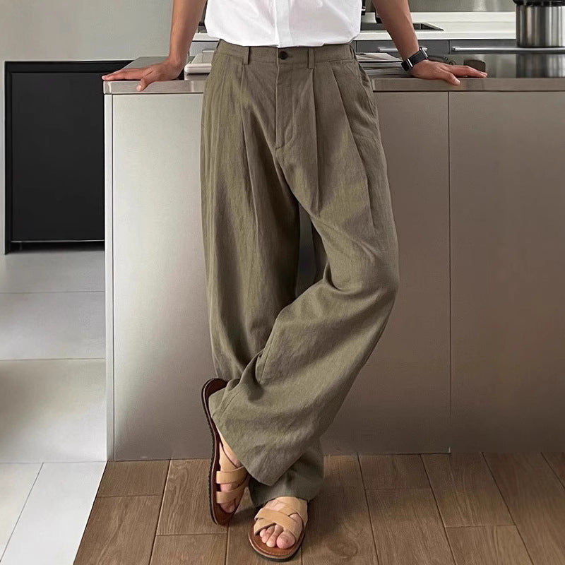 LOUIS | WIDE LEG LINEN PANTS