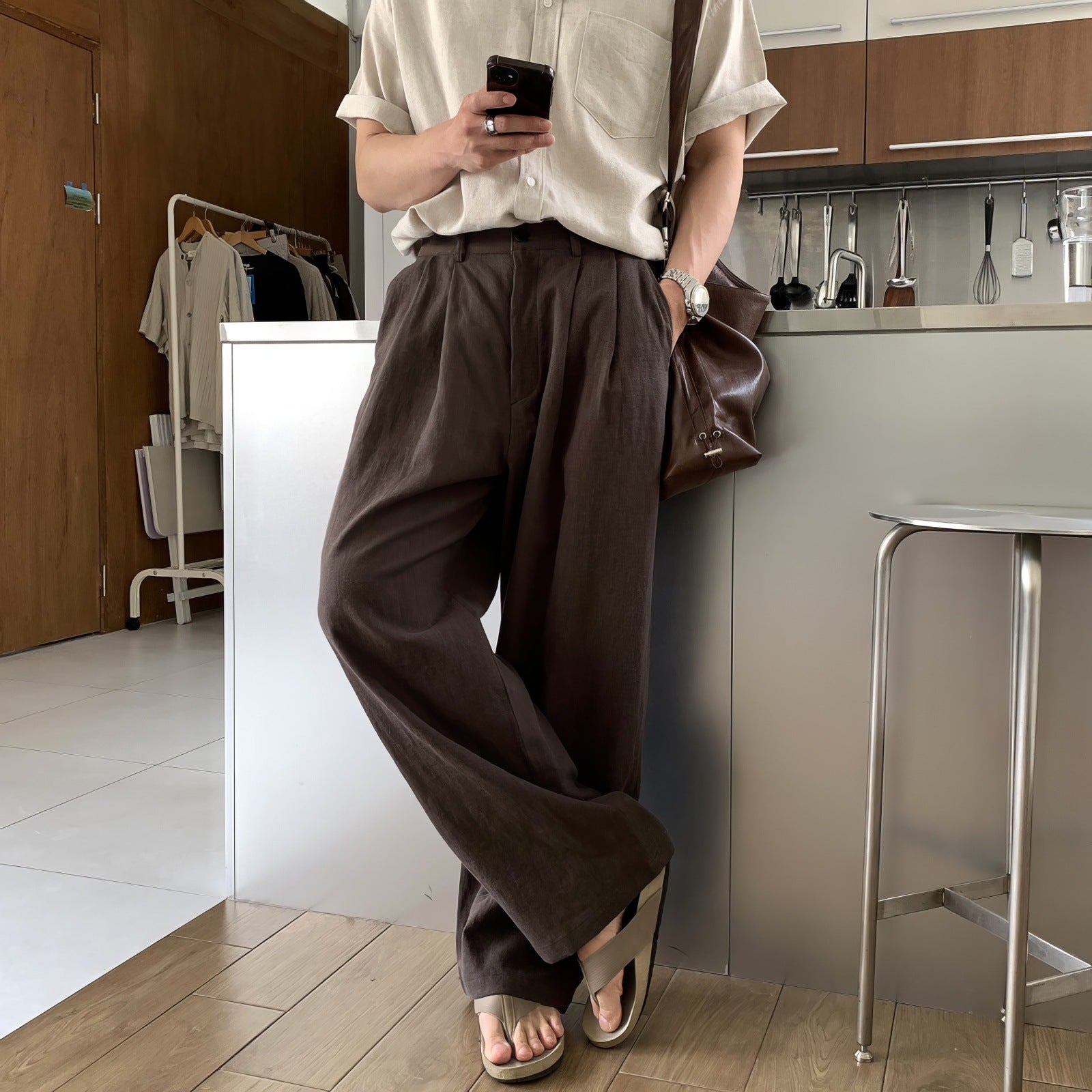 LOUIS | WIDE LEG LINEN PANTS