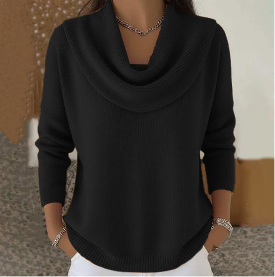 Juliette™ | Maglione con colletto drappeggiato