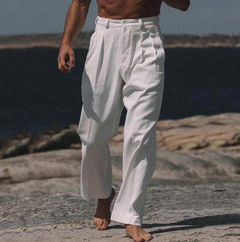 THÉO | WIDE-LEG LINEN PANTS