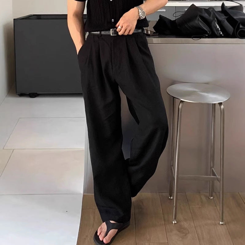 LOUIS | WIDE LEG LINEN PANTS