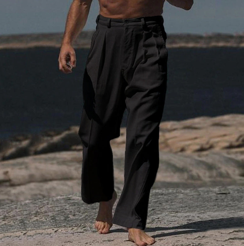THÉO | WIDE-LEG LINEN PANTS
