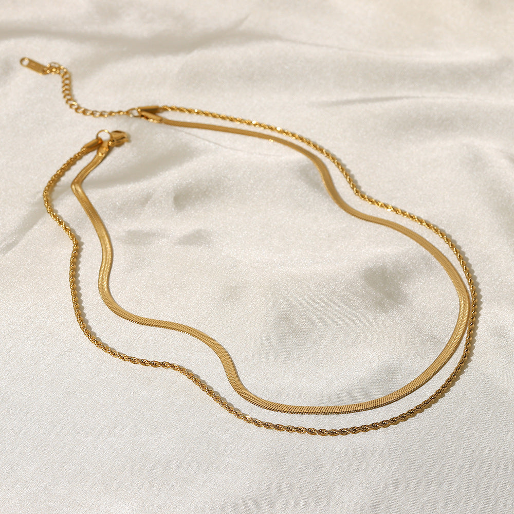 HAILEY Multi-Layered Gold Necklace