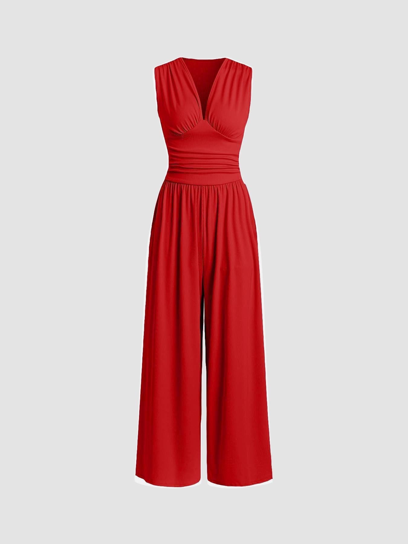 Lara – Chic Sleeveless Wide-Leg Jumpsuit