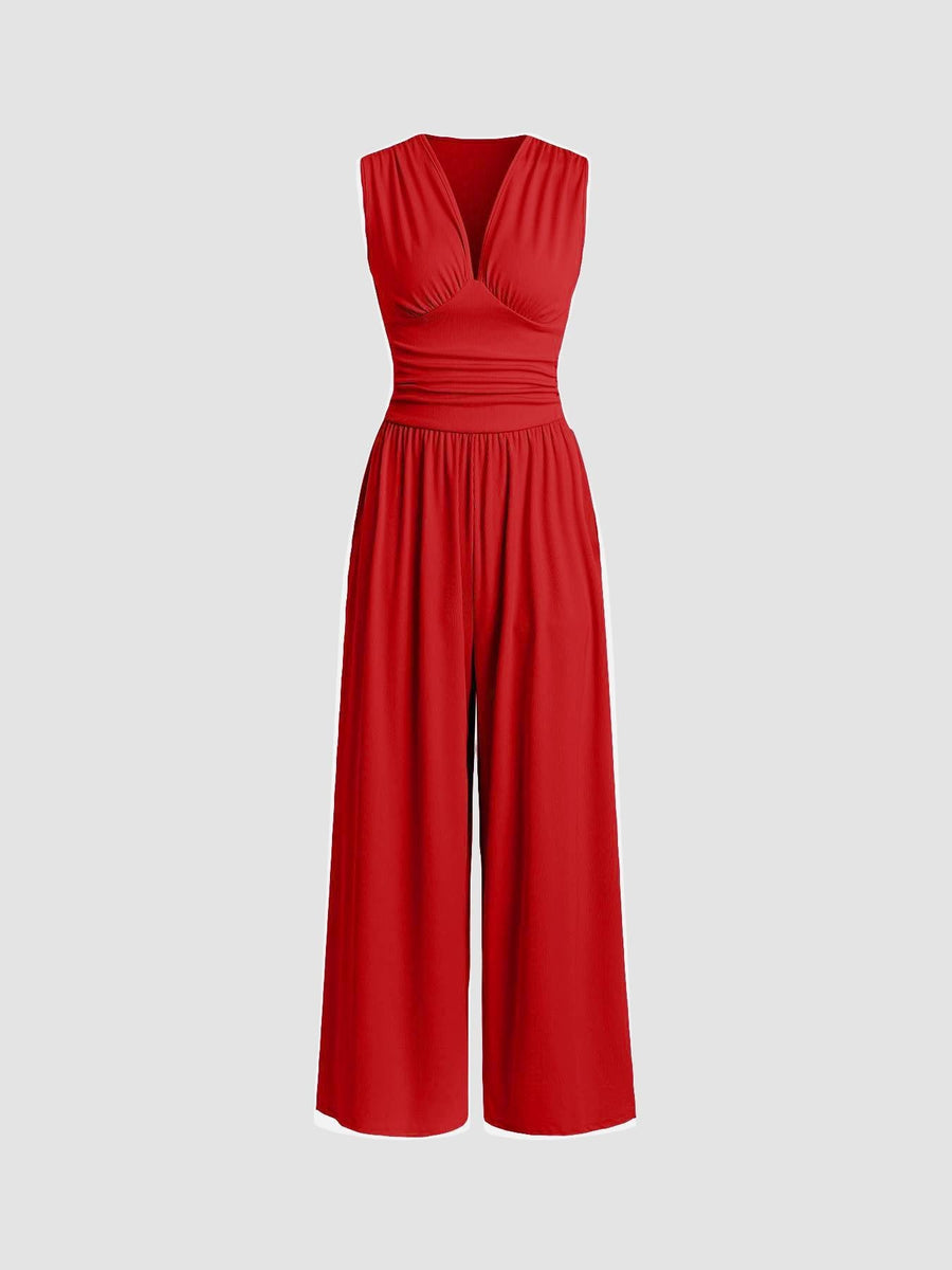 Lara – Chic Sleeveless Wide-Leg Jumpsuit