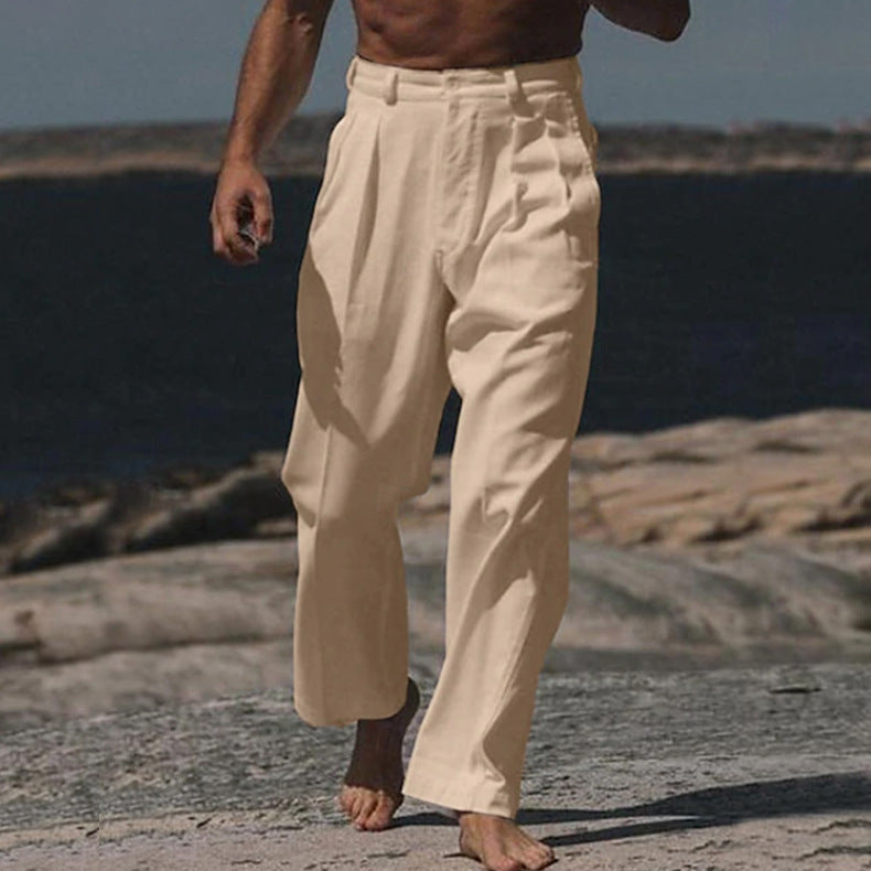 THÉO | WIDE-LEG LINEN PANTS