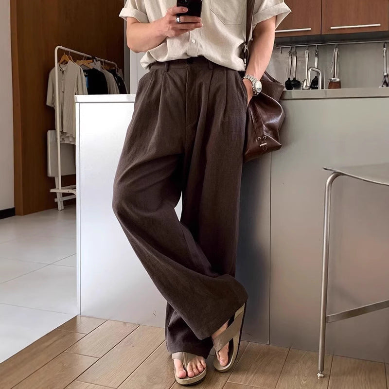LOUIS | WIDE LEG LINEN PANTS