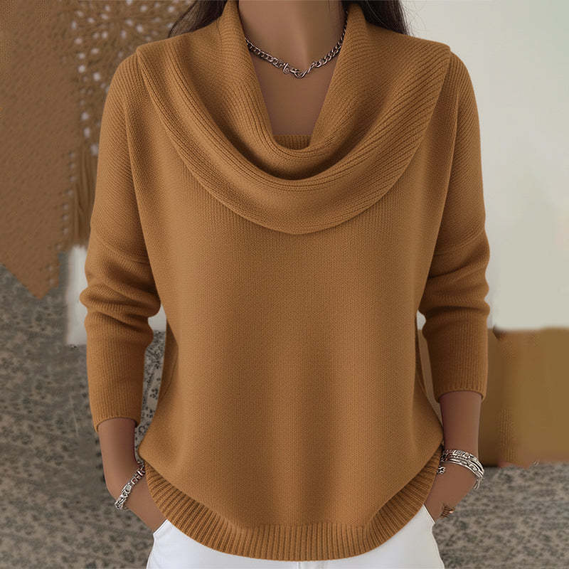 Juliette™ | Maglione con colletto drappeggiato