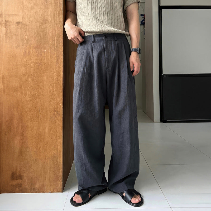 LOUIS | WIDE LEG LINEN PANTS