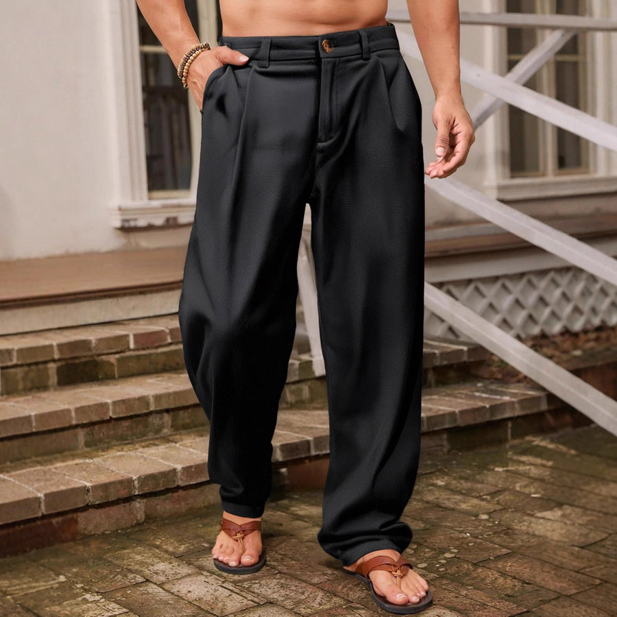 NICCOLÒ | WIDE-LEG LINEN PANTS