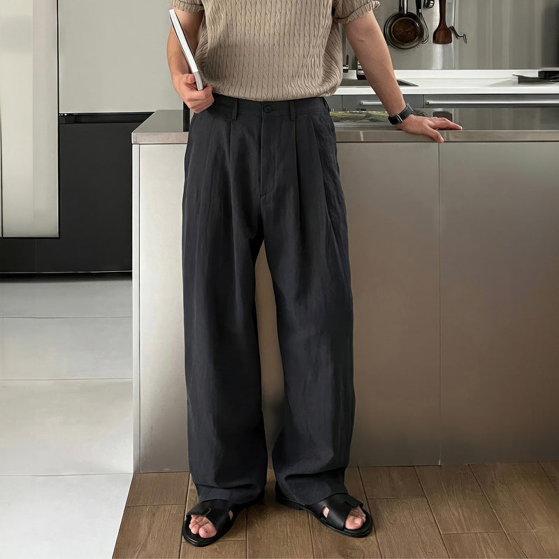 LOUIS | WIDE LEG LINEN PANTS