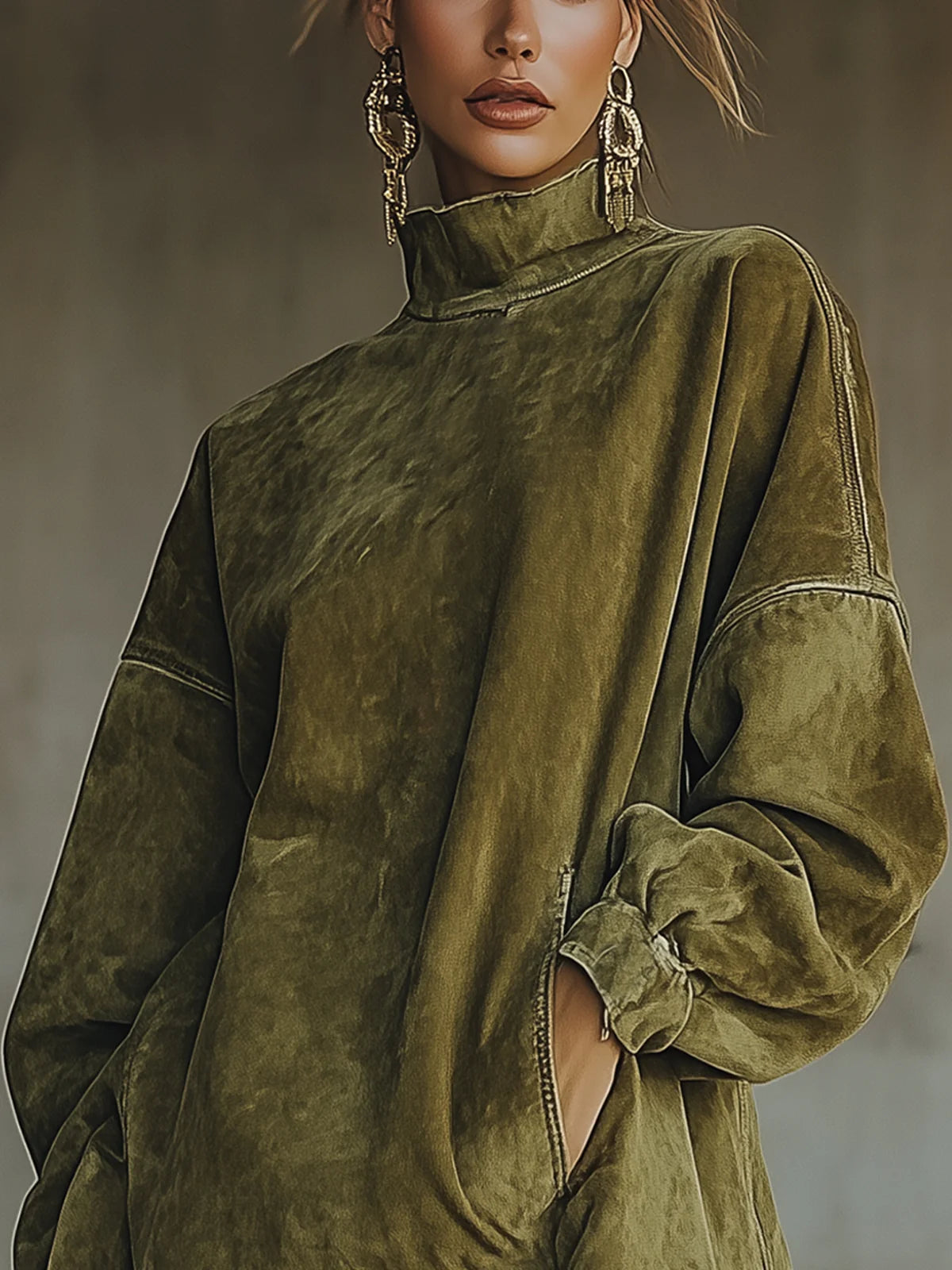 Sheri | Abito con Frange in Faux Suede