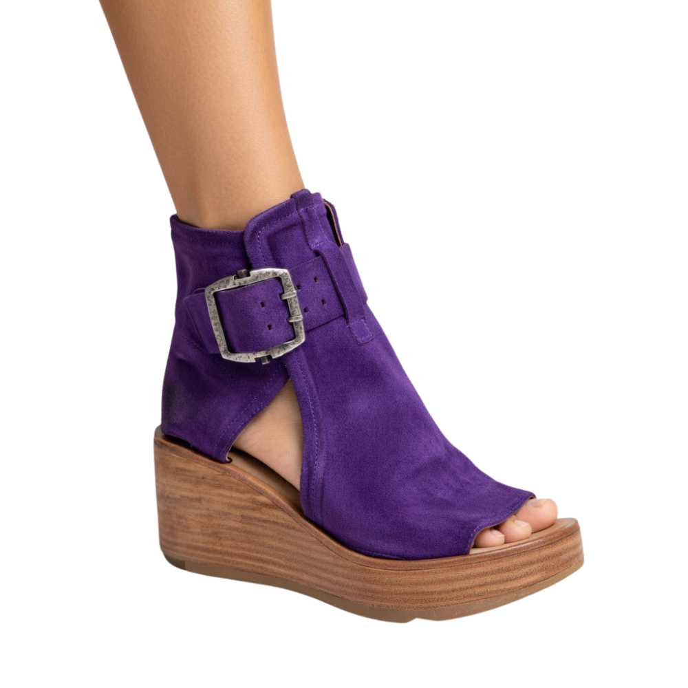 TERESA | STIVALETTI CON ZEPPA OPEN-TOE