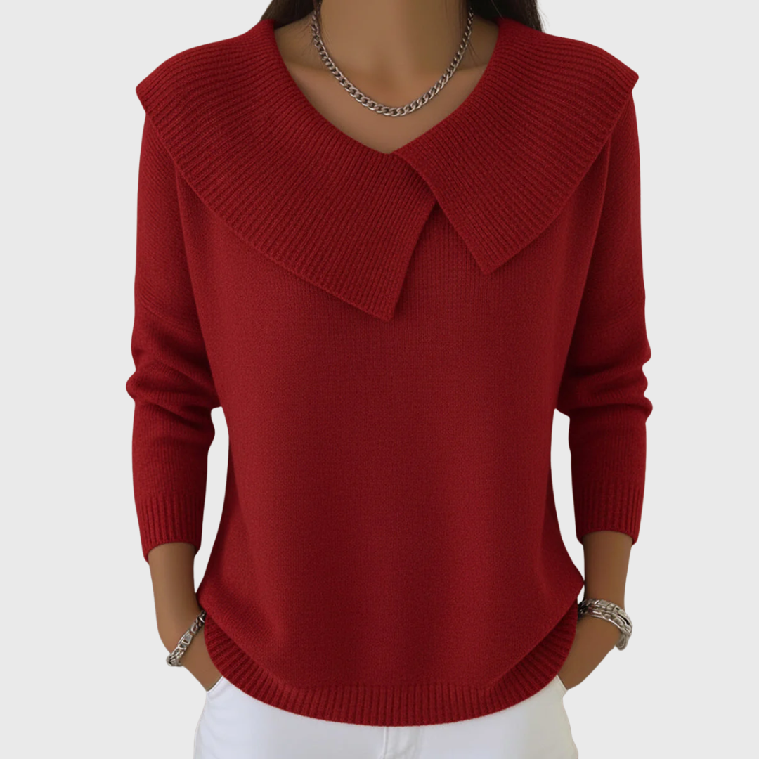 Lucia | Warm Jumper with Soft Collar