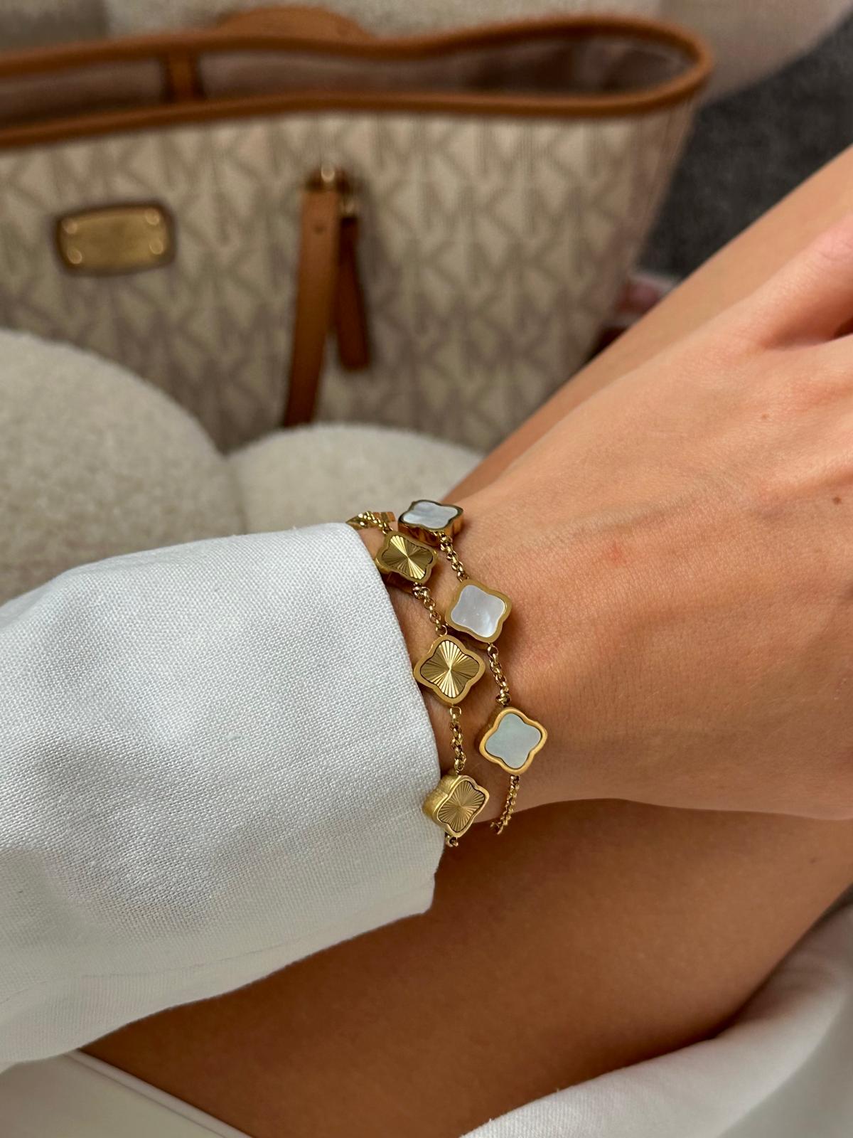 Gold Clover Bracelet