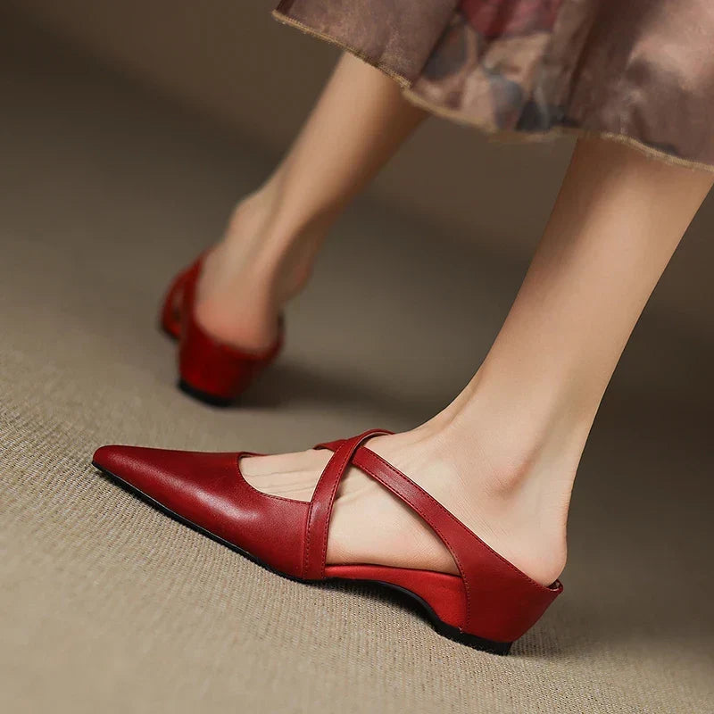 Aluna™ | Mules in Vera Pelle