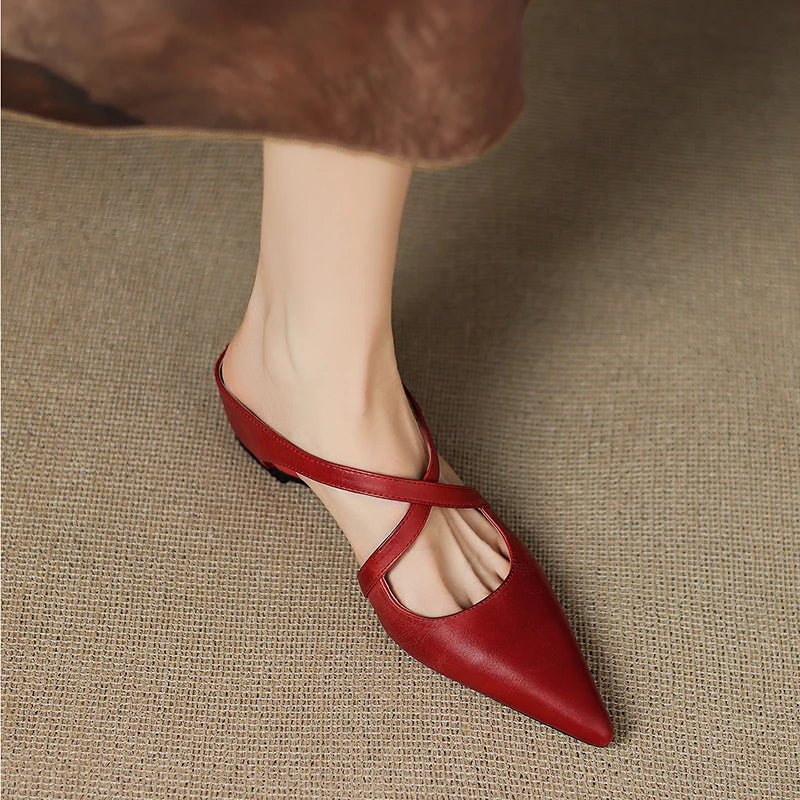 Aluna™ | Mules in Vera Pelle