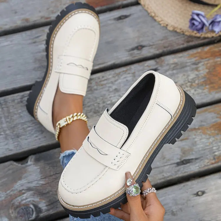 Elsa | Mocassini con Plateau in Stile College