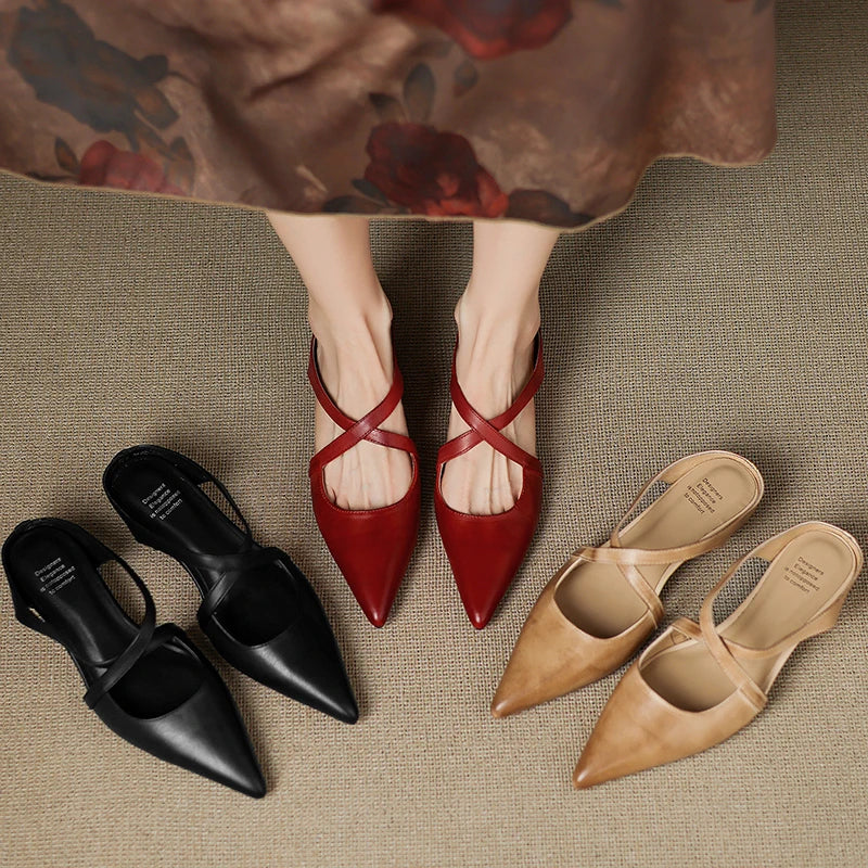 Aluna™ | Mules in Vera Pelle
