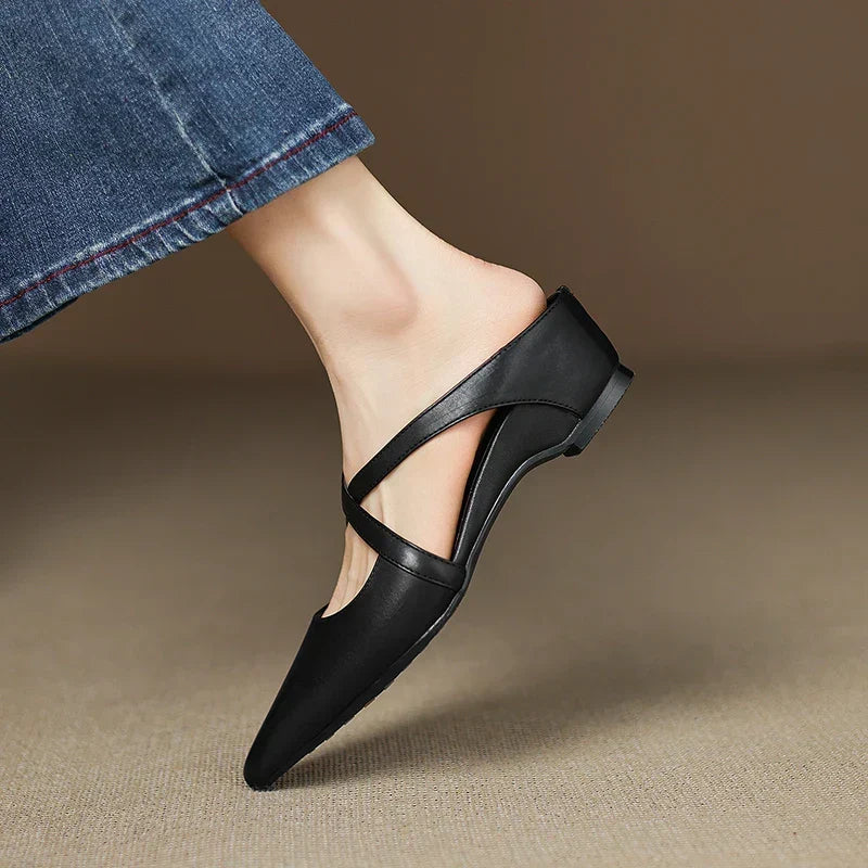 Aluna™ | Mules in Vera Pelle