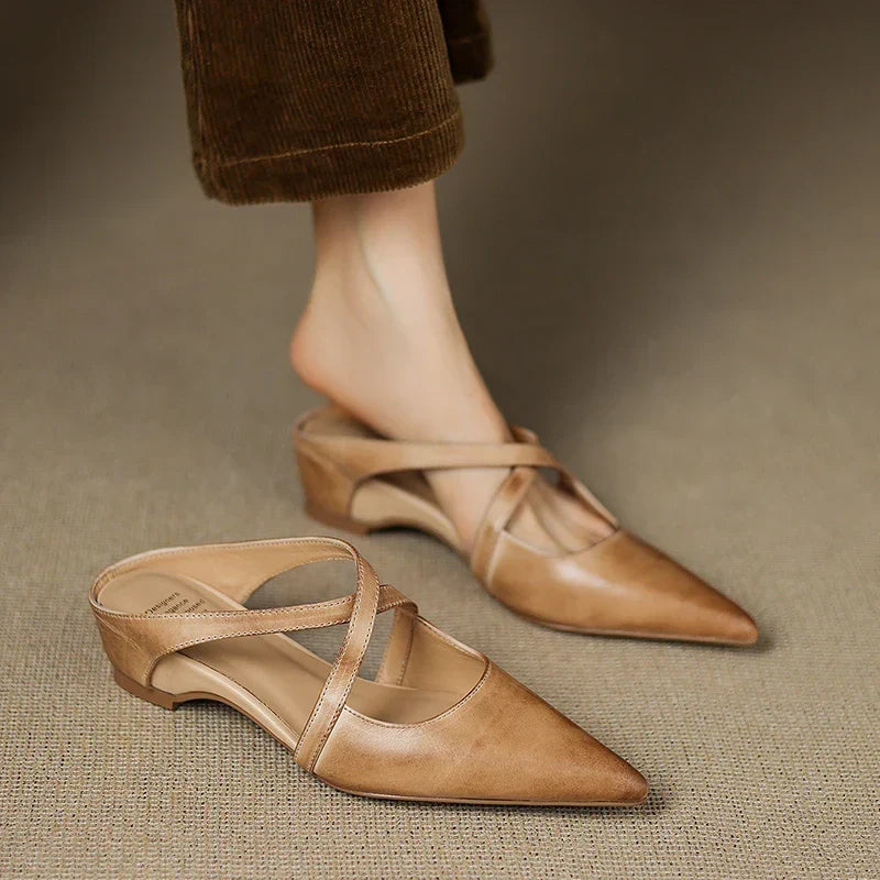 Aluna™ | Mules in Vera Pelle