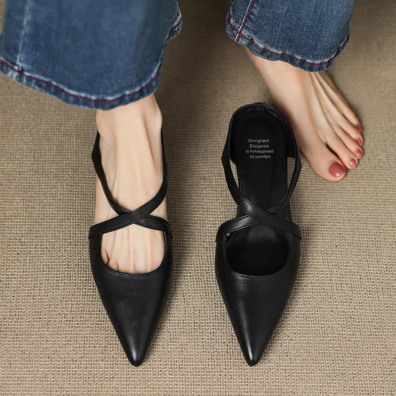 Aluna™ | Mules in Vera Pelle
